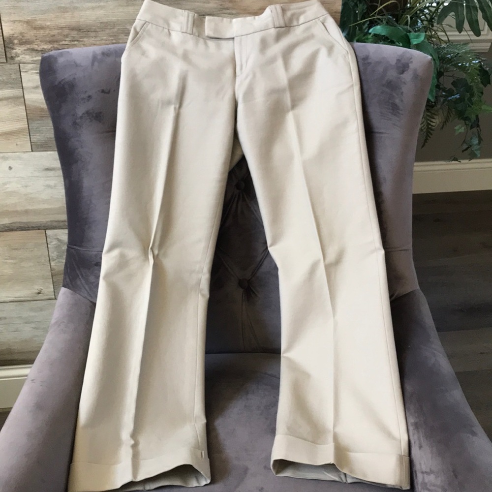 Banana Republic Tan Boot Cut Trousers